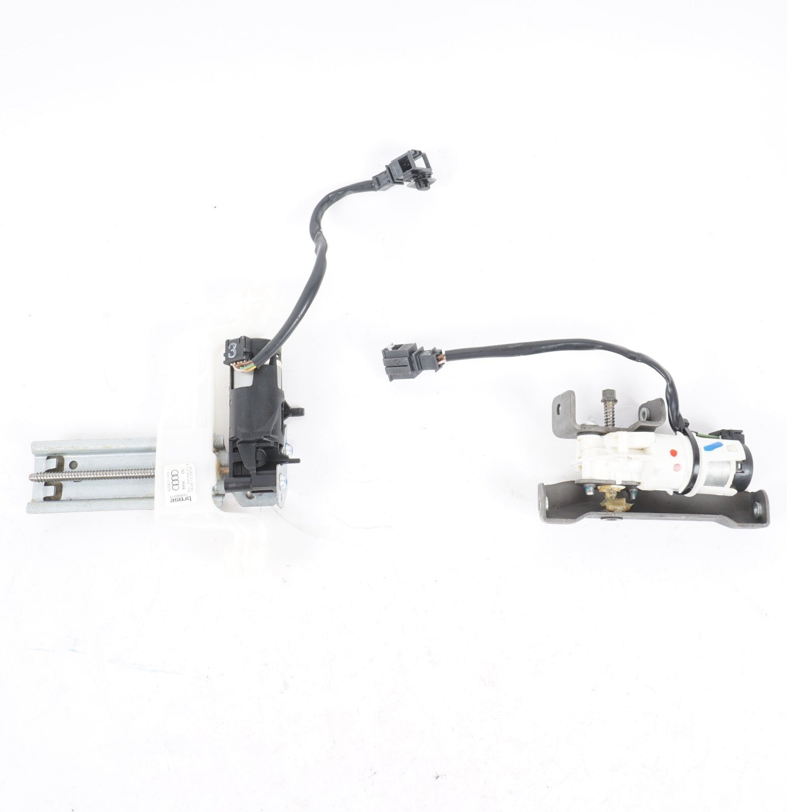 11-17 AUDI A8 A8L S8 FRONT RIGHT PASSENGER SEAT HEADREST MOTOR SET OF 2 OEM