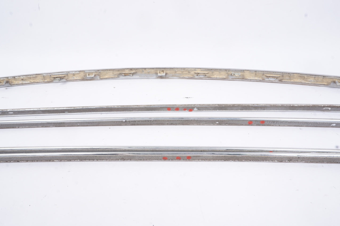 07 - 13 MERCEDES S550 FRONT REAR LEFT RIGHT DOOR CHROME MOLDING TRUNK LID SET
