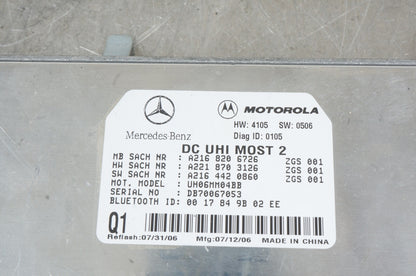 07-10 Mercedes W221 S550 CL550 CL600 Bluetooth Communication Module OEM 