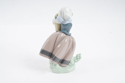 New Lladro "Spring is Here" (Linda Con Maceta) 05223 Retired MIB Girl & Flowers