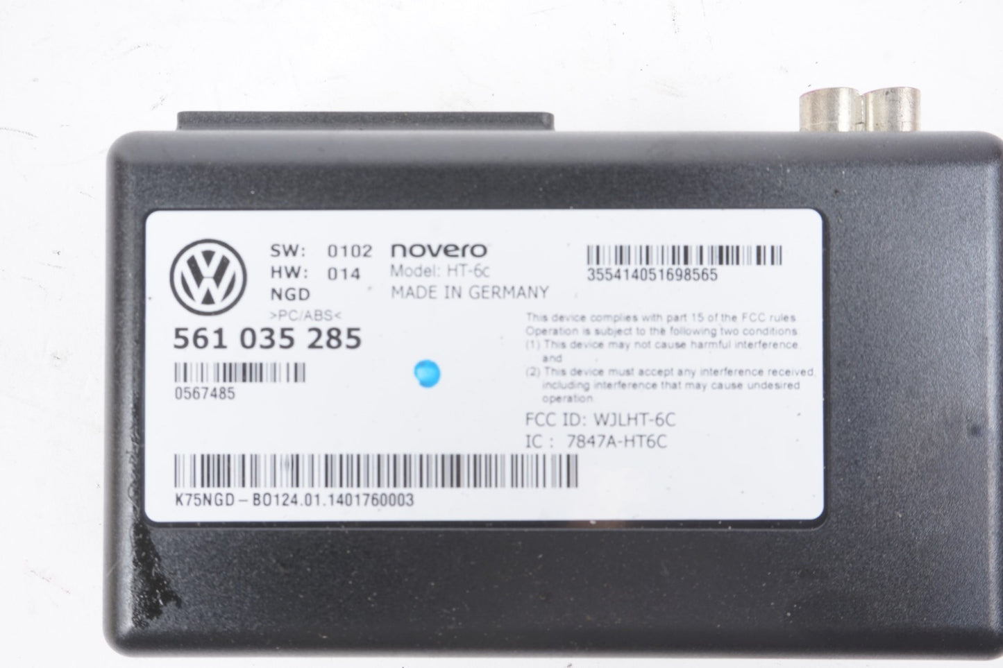 2014-2019 Volkswagen Passat GPS Navigation Control Module 561035285 OEM