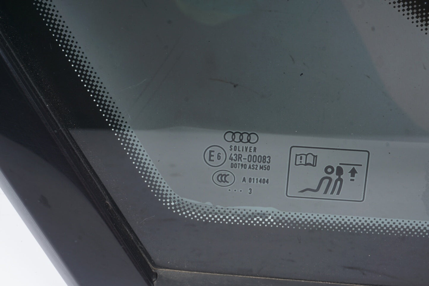 AUDI A8 L REAR LEFT DRIVER SIDE QUARTER WINDOW GLASS OEM 2011 - 2014