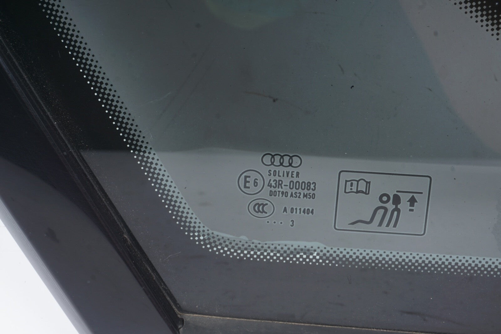 AUDI A8 L REAR LEFT DRIVER SIDE QUARTER WINDOW GLASS OEM 2011 - 2014