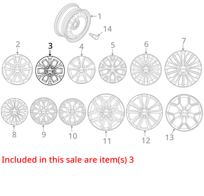 2016 - 2018 Fiat 500 Rim Rims Wheel Wheels OEM Aluminum 17x7 SET
