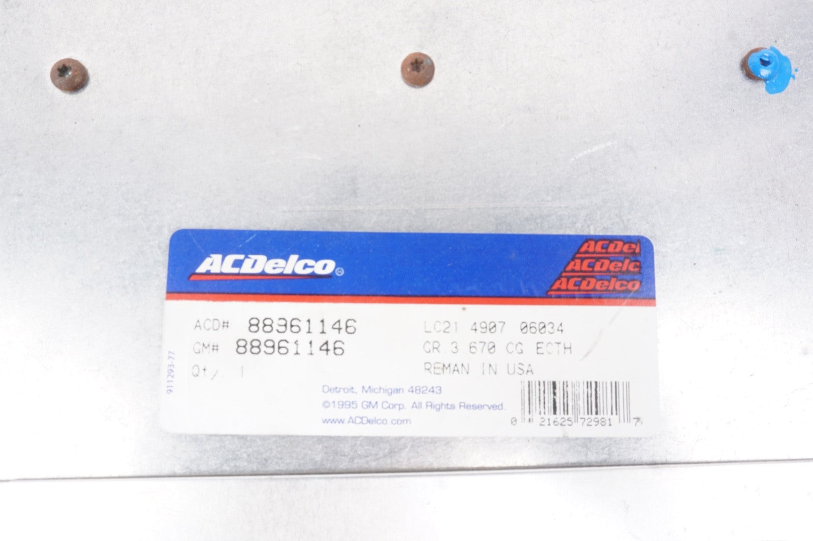 1993 Cadillac Allante ECU Engine Computer OEM