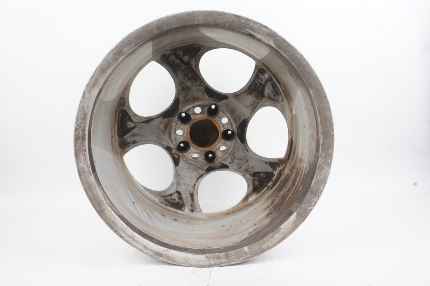 03-12 Mercedes R230 SL500 Complete Wheel Tire Rim Set 8.5 x 9.5 R18 HAS CRACK