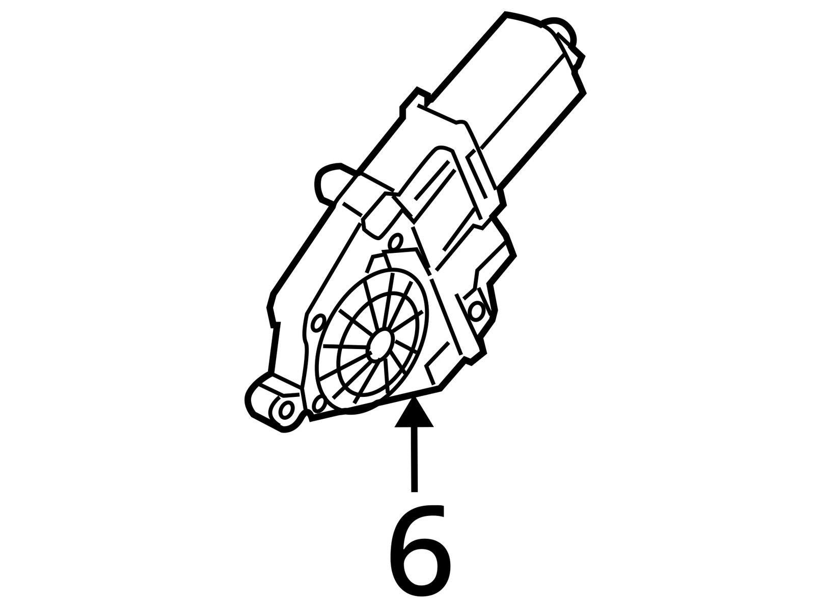 2007 - 2009 AUDI Q7 REAR LEFT DRIVER SIDE WINDOW REGULATOR & MOTOR OEM