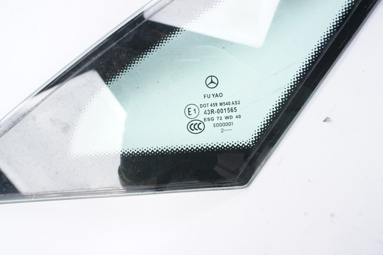 10-17 Mercedes W207 E350 E550 Coupe Rear Right Side Quarter Window Glass OEM