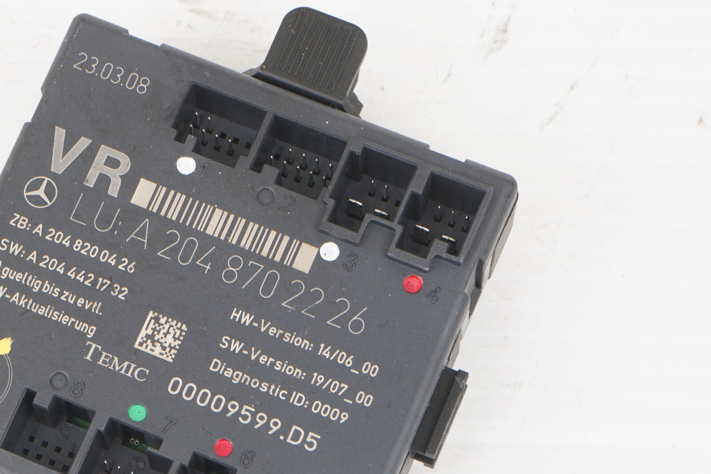 2008 - 2014 MERCEDES-BENZ C300 W204 FRONT RIGHT PASS DOOR CONTROL MODULE OEM