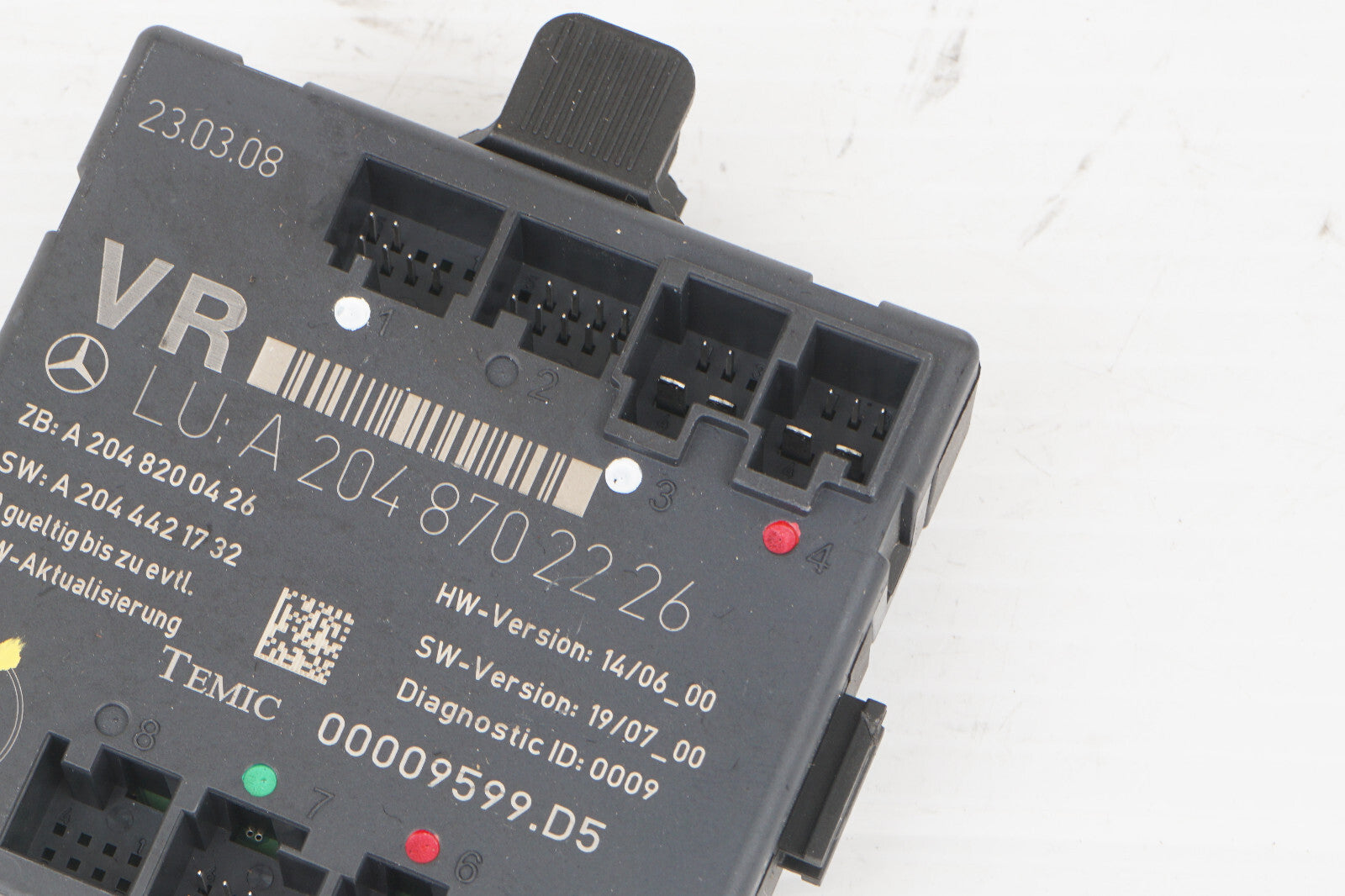 2008 - 2014 MERCEDES-BENZ C300 W204 FRONT RIGHT PASS DOOR CONTROL MODULE OEM