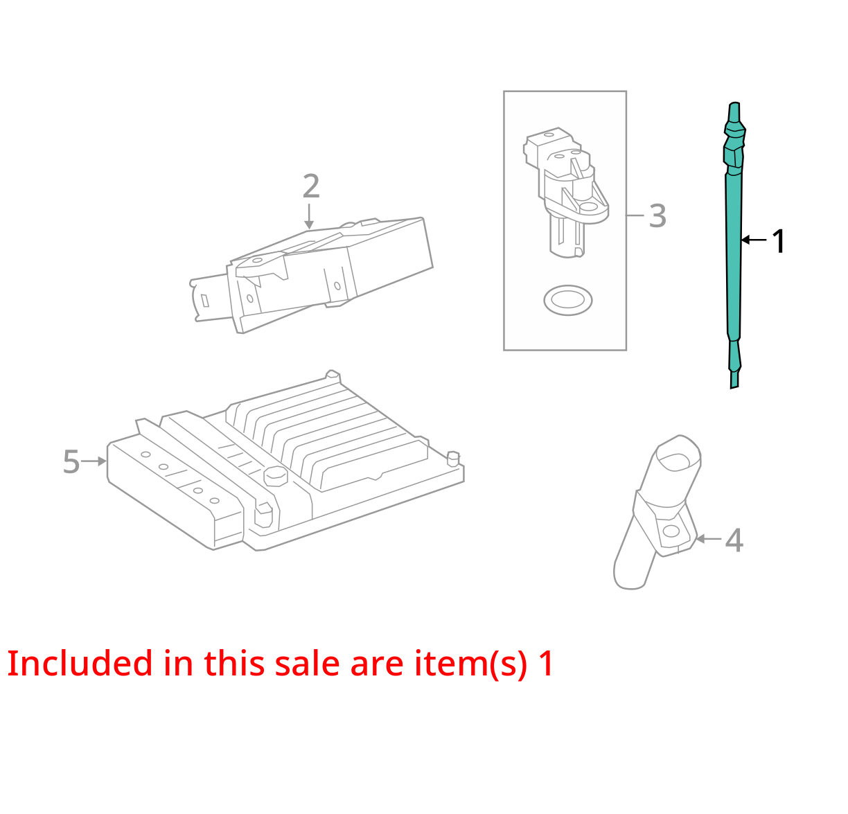 2010 - 2011 mercedes GL350 ML350 r350 3.0l DIESEL heater plug 0011596601 SET
