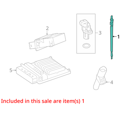 2010 - 2011 mercedes GL350 ML350 r350 3.0l DIESEL heater plug 0011596601 SET