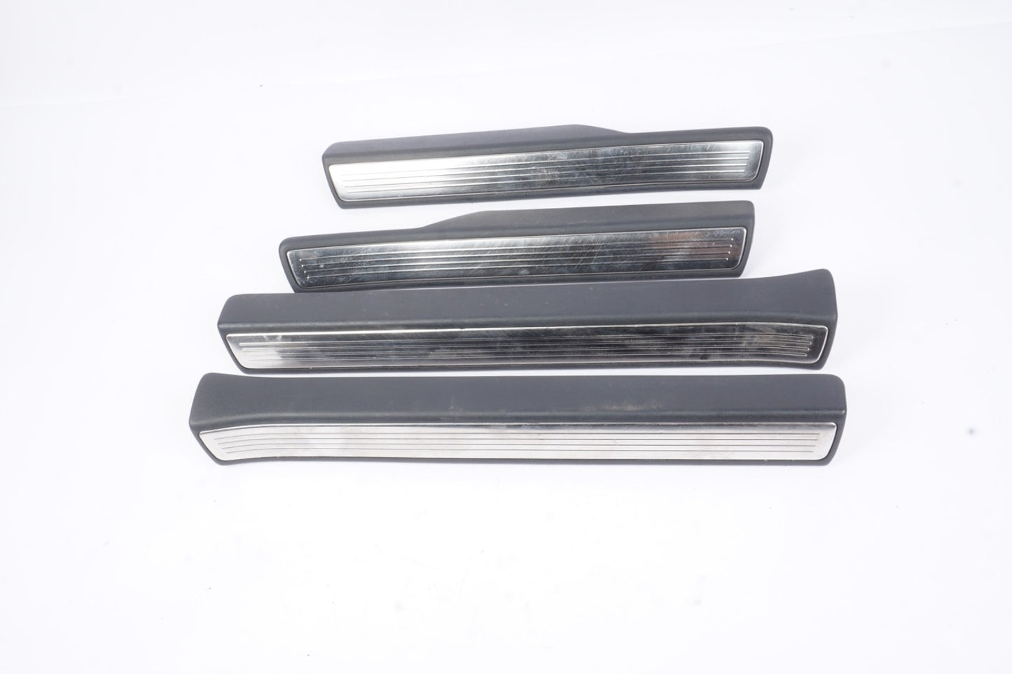 2014-2017 MERCEDES S550 W222 REAR FRONT DOOR SILL SCUFF TRIM PLATE COVER SET OEM