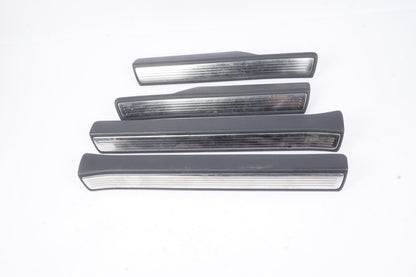 2014-2017 MERCEDES S550 W222 REAR FRONT DOOR SILL SCUFF TRIM PLATE COVER SET OEM