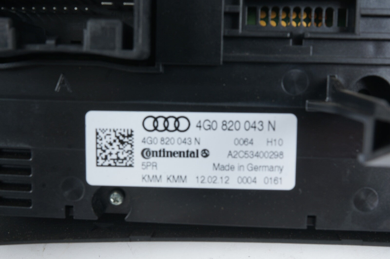 2012 2013 2014 2015 AUDI A6 C7 FRONT AC CLIMATE CONTROL TEMP UNIT 4G0820043