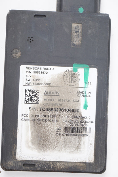 2017-2019 ALFA ROMEO GIULIA REAR LEFT RIGHT BLIND SPOT RADAR SENSOR 50538672