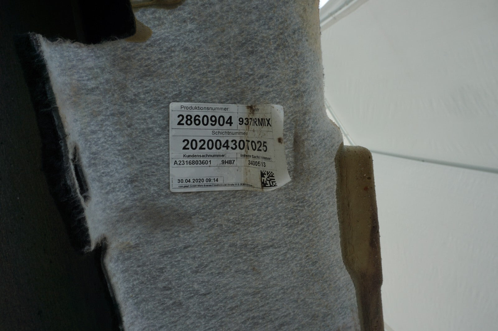 2013-2020  Mercedes SL400 SL450 SL550 SL63 SL65 Floor Carpet  OEM