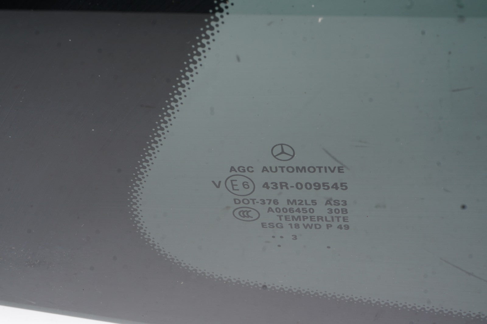 13-19 Mercedes X166 GL GLS Rear Right Passenger Side Quarter Window Glass OEM