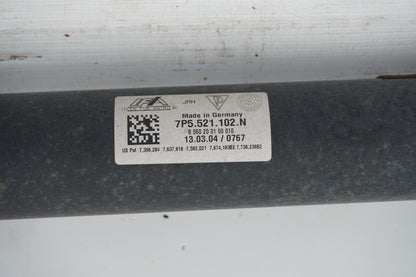 2011-2018 PORSCHE CAYENNE REAR DRIVESHAFT 7P5521102N OEM