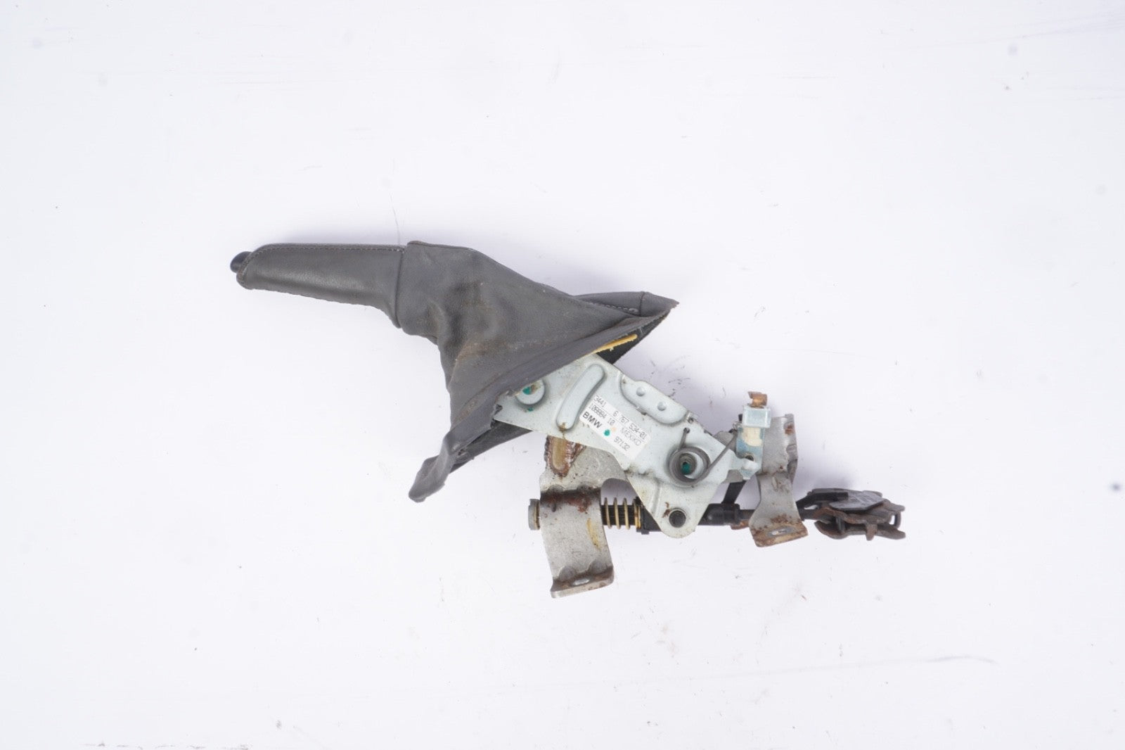 03-08 BMW E85 E86 Z4 Parking Emergency Handbrake Lever Leather Assembly