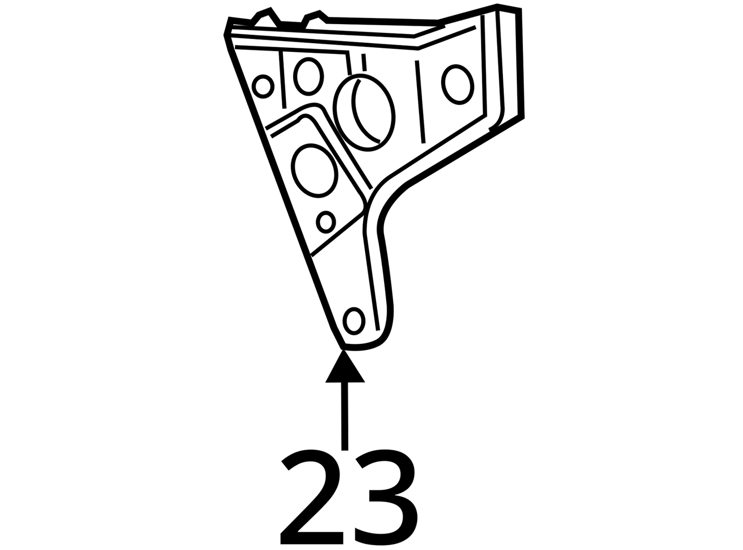 2012-2015 Audi A7 Quattro Rear Right Bumper Guide Support Bracket 4G8807454A OEM