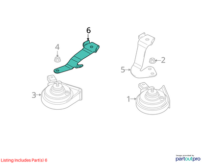 2012-2019 Volkswagen Passat Horn Signal High & Low w/ Bracket OEM