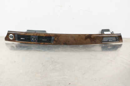 BMW E90 328 330 335 SEDAN DASH CENTER WOOD TRIM AIR VENT MOLDING DTC START OEM