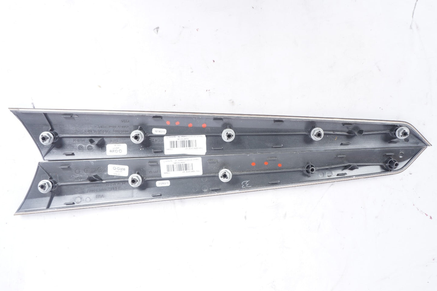 08-14 Mercedes C250 C300 C350 Rear Door Panel Woodgrain Trim Left & Right OEM