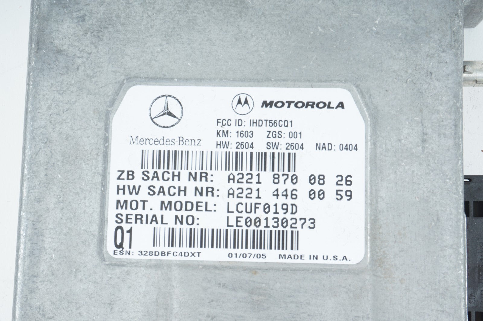 2003-2008 Mercedes SL500 R230 Voice Communication Control Module 2218700826 OEM