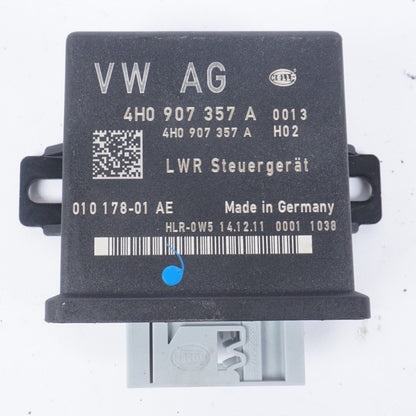12-15 AUDI C7 A6 A7 HEADLIGHT LAMP RANGE CONTROL MODULE 4H0907357B OEM