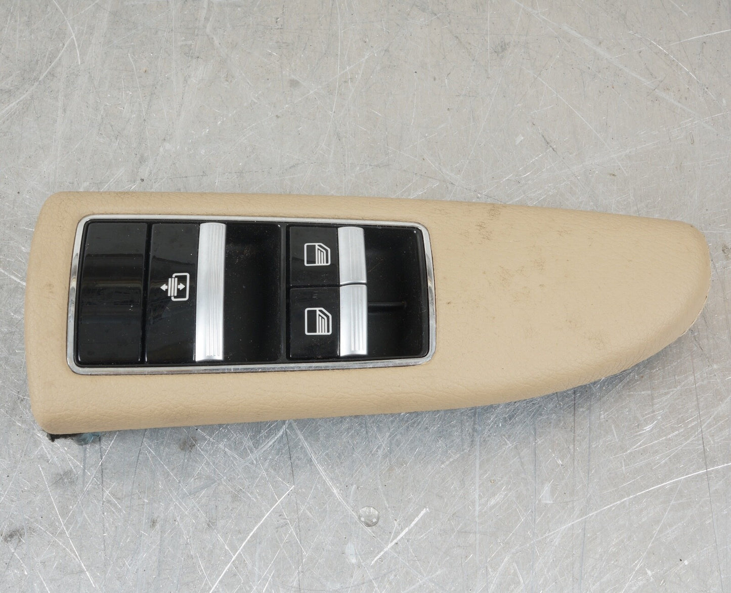 07-13 Mercedes W221 S550 Rear Right Side Door Window Switch Control Trim BEIGE