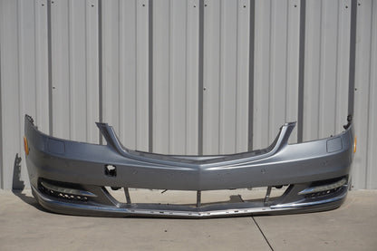 10-13 Mercedes W221 S550 S400 Base Front Bumper Cover Assembly Gray OEM