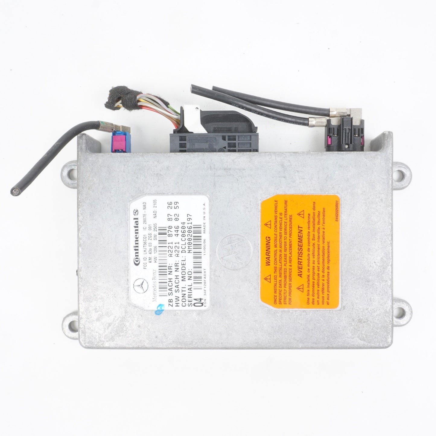 07 08 09 MERCEDES-BENZ S550 COMMUNICATION CONTROL MODULE A2218708726 OEM