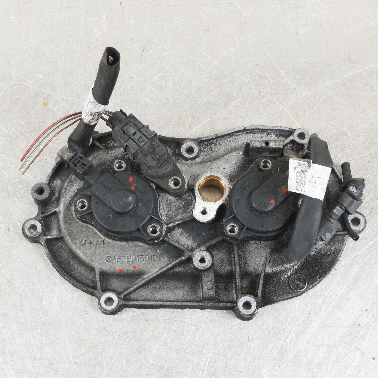 06-10 MERCEDES W251 W211 X164 W164 RIGHT ENGINE TIMING CHAIN COVER 2720150101 