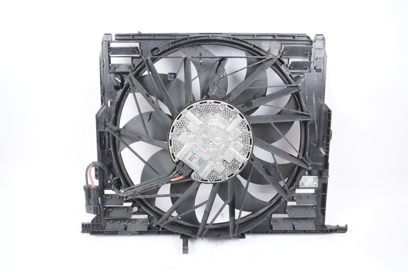 13 - 18 BMW 650I Radiator Cooling Fan Motor Shroud OEM