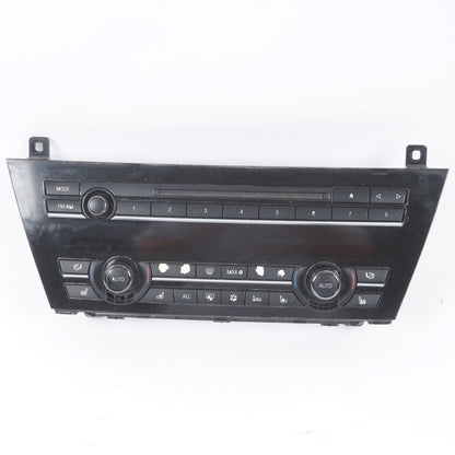 2012 - 2018 BMW 650i 640i Radio & Climate Control Switch Panel OEM
