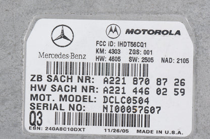 07-09 MERCEDES ML350 S550 CL550 GL320 COMMUNICATION CONTROL MODULE OEM
