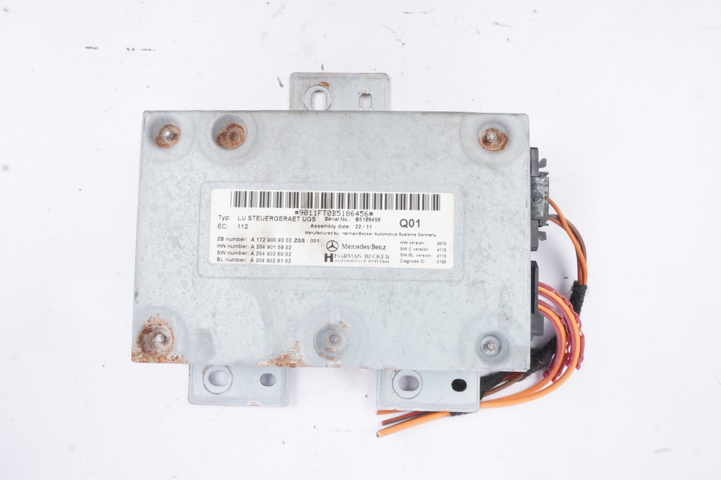 10 - 13 Mercedes W221 S550 S400 SLK350 Communication Interface Module 1729009302