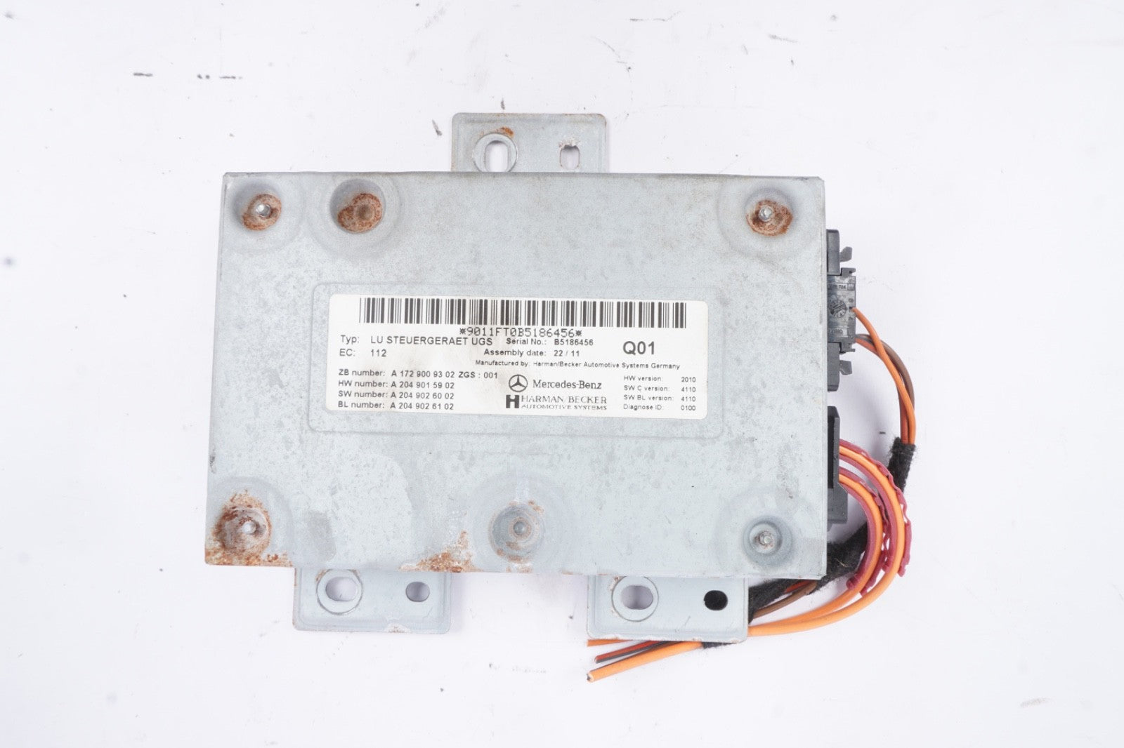 10 - 13 Mercedes W221 S550 S400 SLK350 Communication Interface Module 1729009302