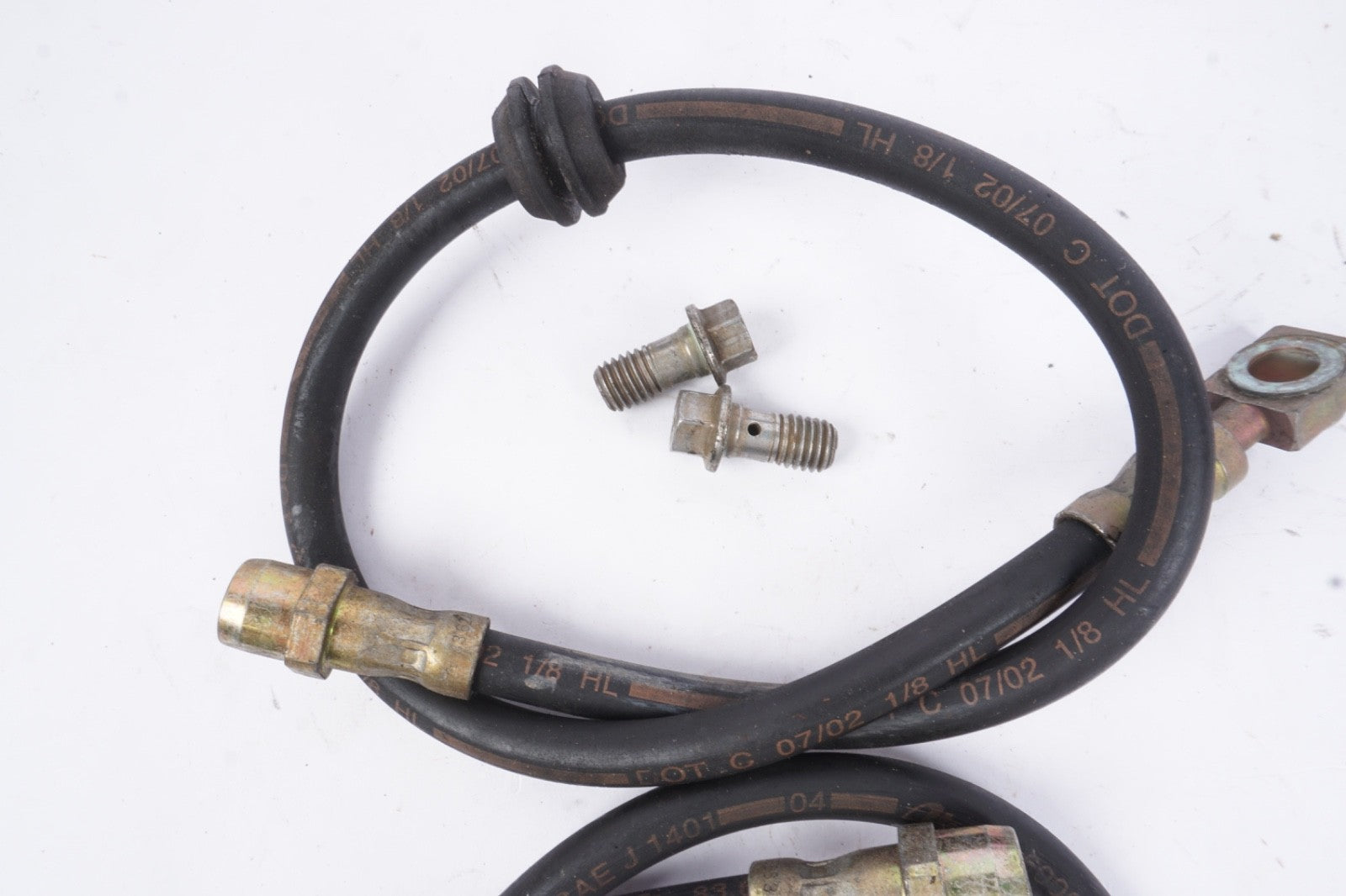 Vintage Genuine Mercedes Brake Line Hose PAIR