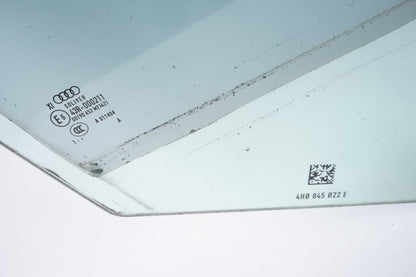 11-17 AUDI A8L WINDOW GLASS FRONT RIGHT PASSENGER SIDE DOOR  OEM