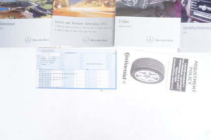 2012 Mercedes Benz C Class C250 C300 C350 Owners Manual Set with Case