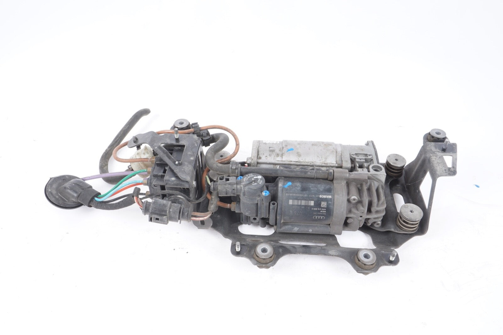 11-17 AUDI A8L A8 3.0L AIR SUSPENSION COMPRESSOR PUMP 4H0616005C  OEM