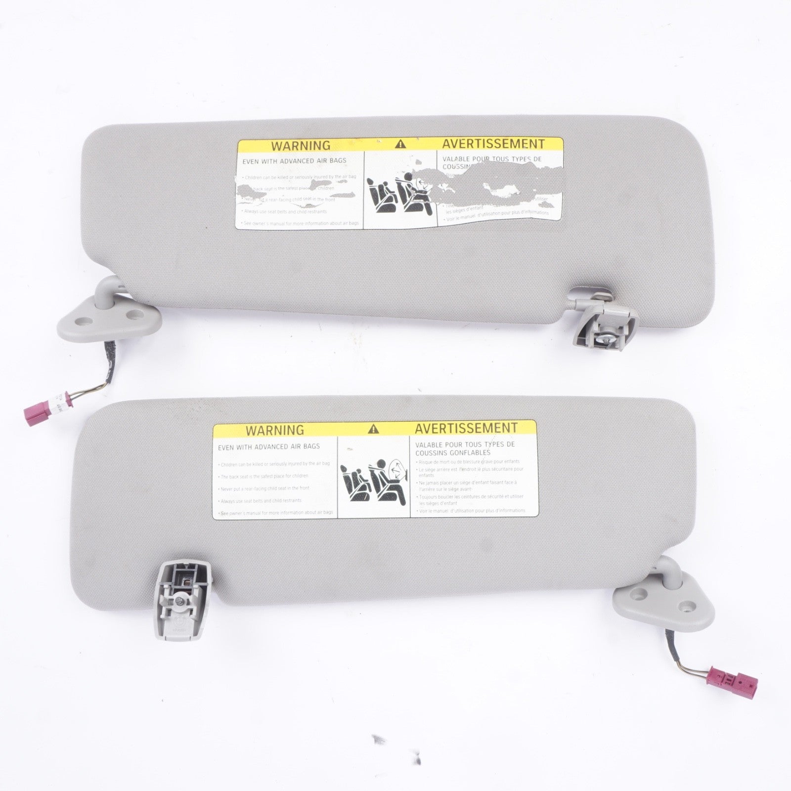 2012 - 2018 OEM BMW F06 F13 640 650 M6 LEFT AND RIGHT Side Sun Visor GRAY  SET