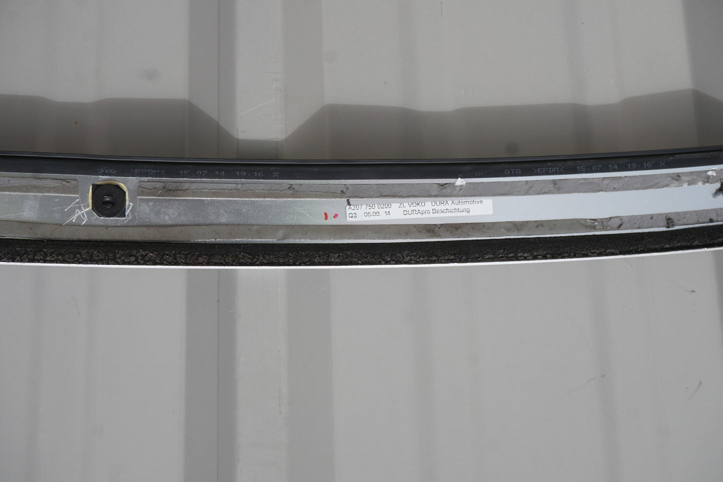 11-17 Mercedes W207 E550 E350 Convertible Top Roof Rear Cover Panel Molding OEM