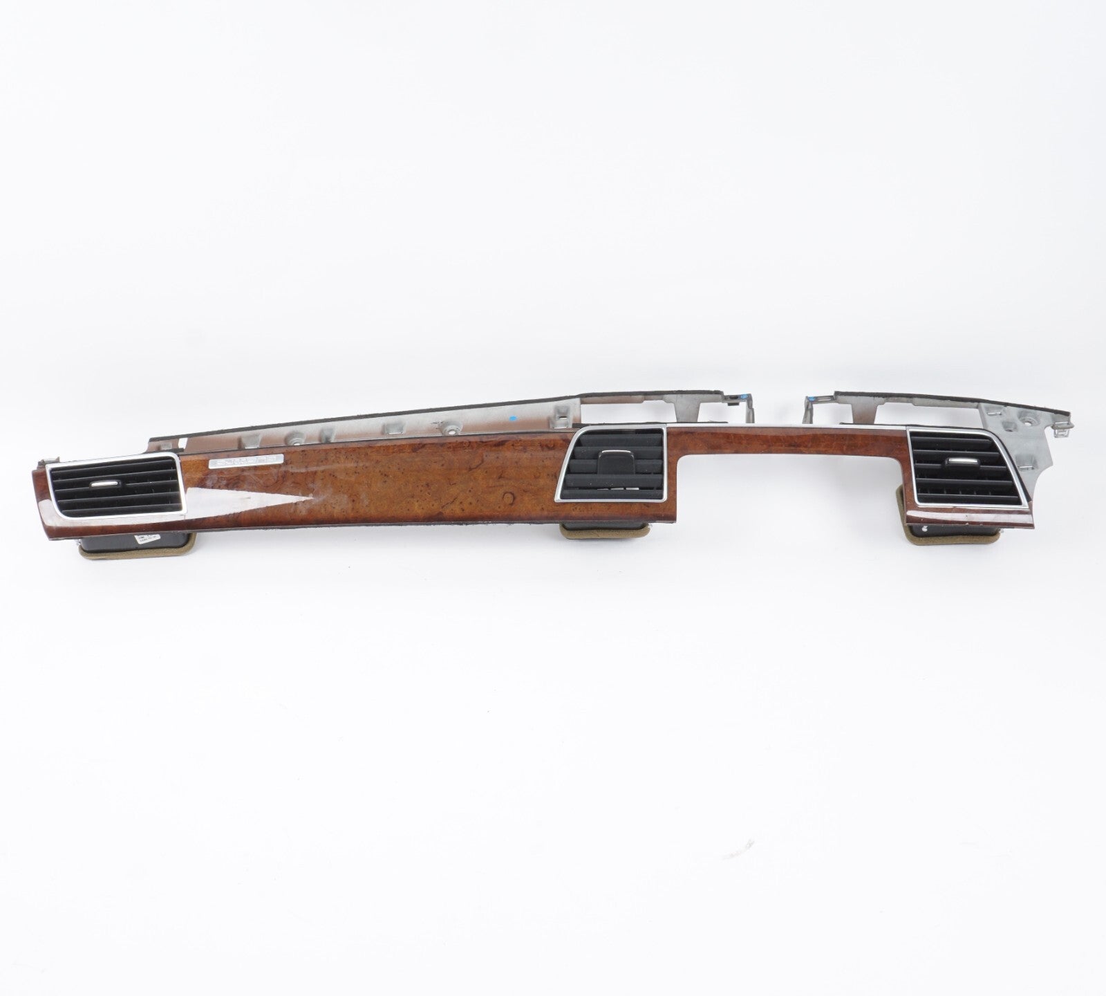 11-17 AUDI A8 A8L DASH RIGHT SIDE WOOD GRAIN BEZEL MOLDING COVER W/ AIR VENT OEM