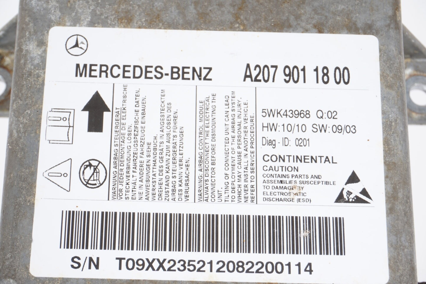 10-14 Mercedes W204 C350 C250 E350 Sensor Control Module 2079011800 OEM USED
