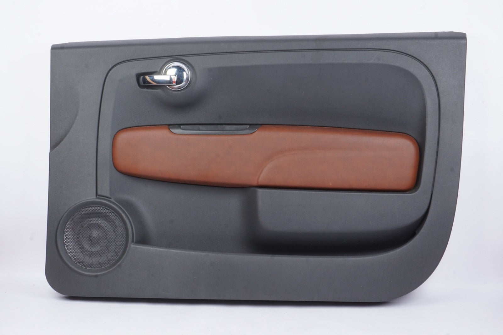 12-19 Fiat 500 Abarth Coupe Right Leather Interior Door Trim Panel