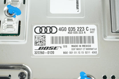 2012 - 2015 AUDI A7 S7 AMPLIFIER AMP AUDIO BOSE 4G0035223C OEM
