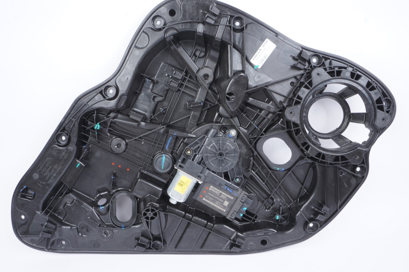 2021 - 2023 POLESTAR 2 REAR LEFT DRIVER SIDE DOOR WINDOW REGULATOR & CARRIER OEM